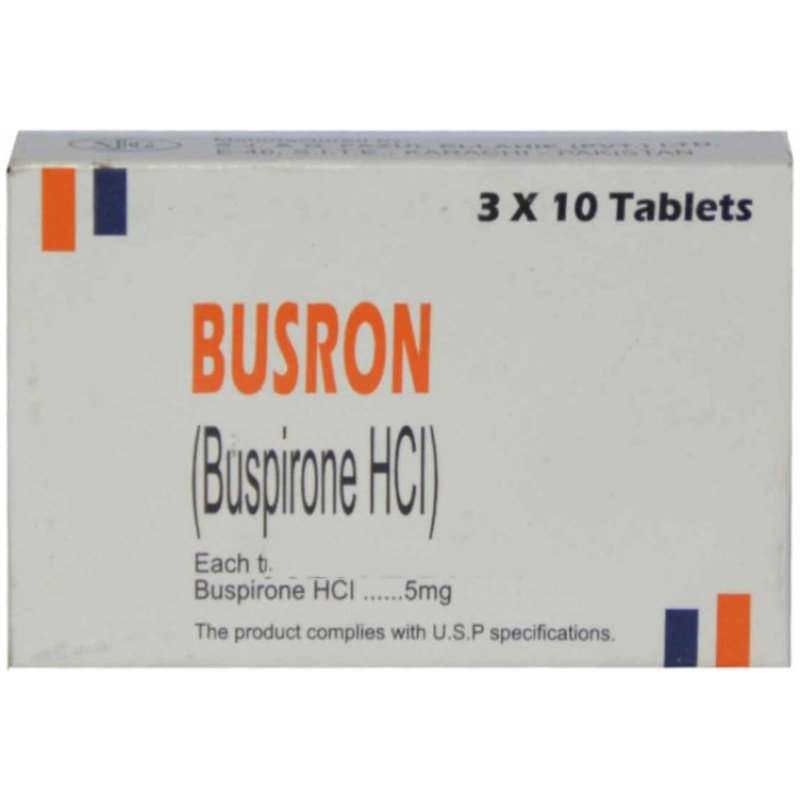Busron (Buspirone HCL), 5mg, 3 x 10 tablets: Your Companion to Tranquil Living